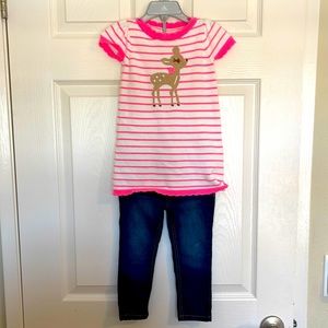 Knit Top & Jeans